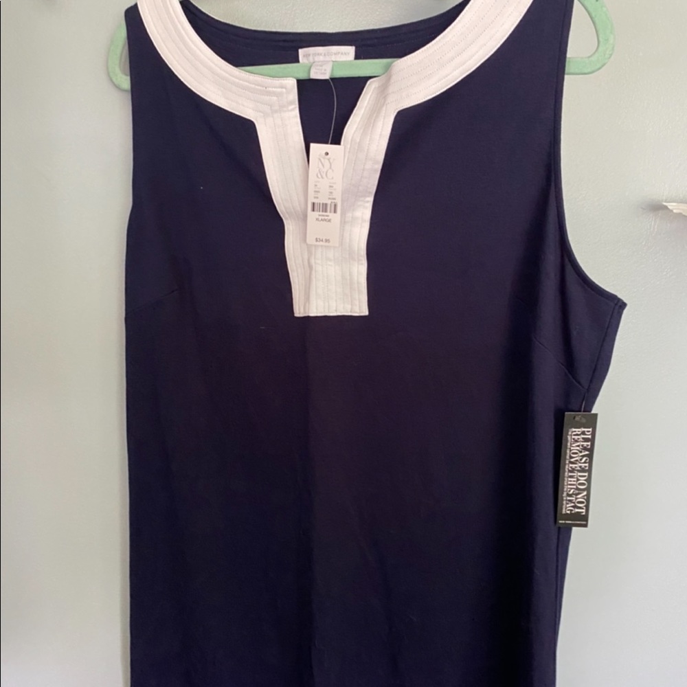 New York & Co Navy Office Dress - XL (NWT)